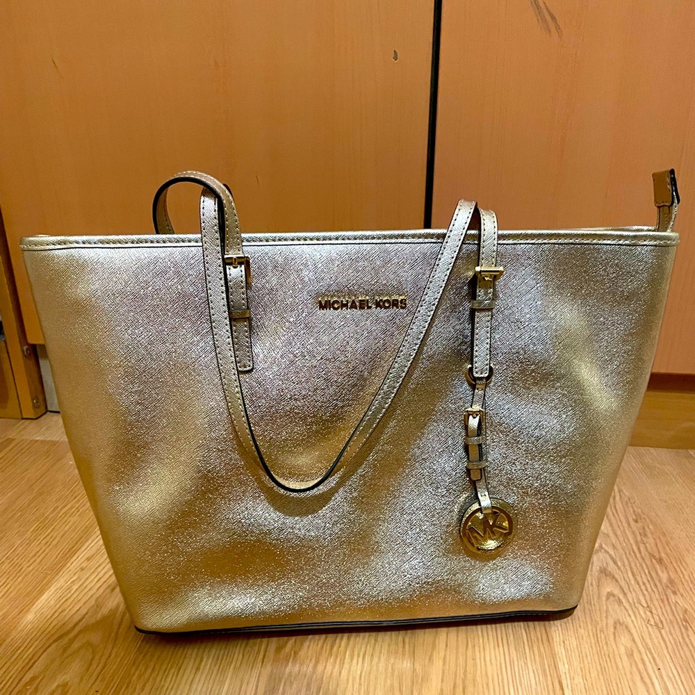 Metallic Gold Michael Kors Tote